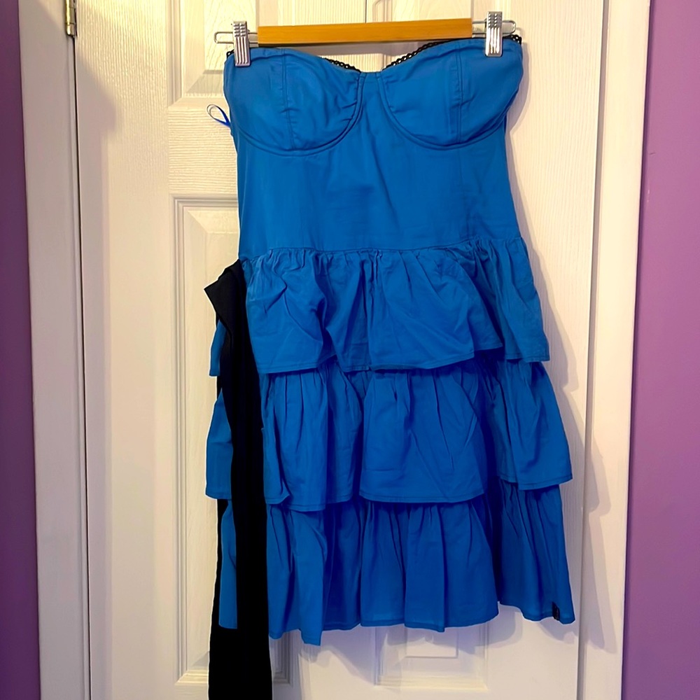 BSB smocked mini babydoll dress
